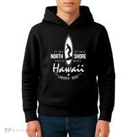 Hawaii Laniakea Oahu Beach North Shore Surfer Pacific Waves Kids Hoodie thumb 4