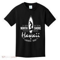 Hawaii Laniakea Oahu Beach North Shore Surfer Pacific Waves Kids T-Shirt thumb 0