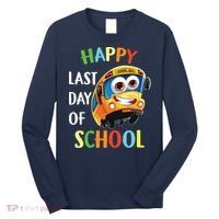 Happy Last Of Day School Bus Driver Teacher Student Parent Long Sleeve Shirt thumb 0