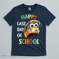Happy Last Of Day School Bus Driver Teacher Student Parent T-Shirt thumb 5
