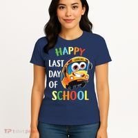 Happy Last Of Day School Bus Driver Teacher Student Parent Women's T-Shirt thumb 4