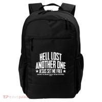 Hell Lost One Jesus Set Me Free John 836 Another Christian Backpack thumb 0