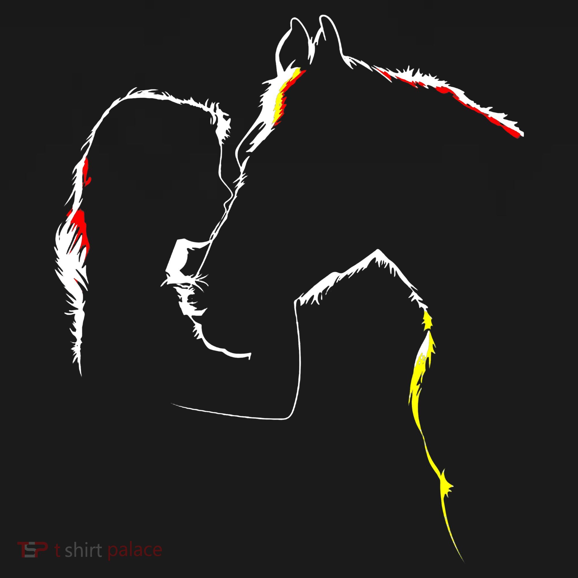 Horse Lover Outline Cute Gift Sweatshirt