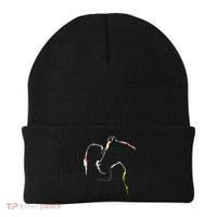 Horse Lover Outline Cute Gift Beanie thumb 0