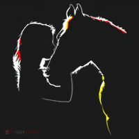 Horse Lover Outline Cute Gift Women's Tank Top thumb 5