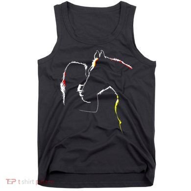 Horse Lover Outline Cute Gift Tank Top