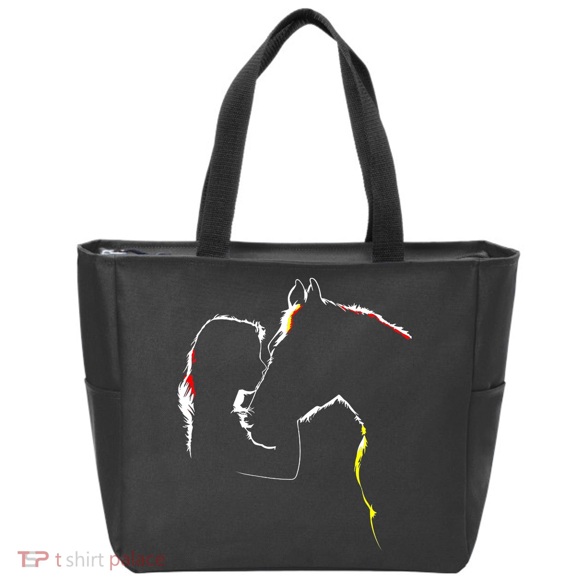 Horse Lover Outline Cute Gift Tote Bag