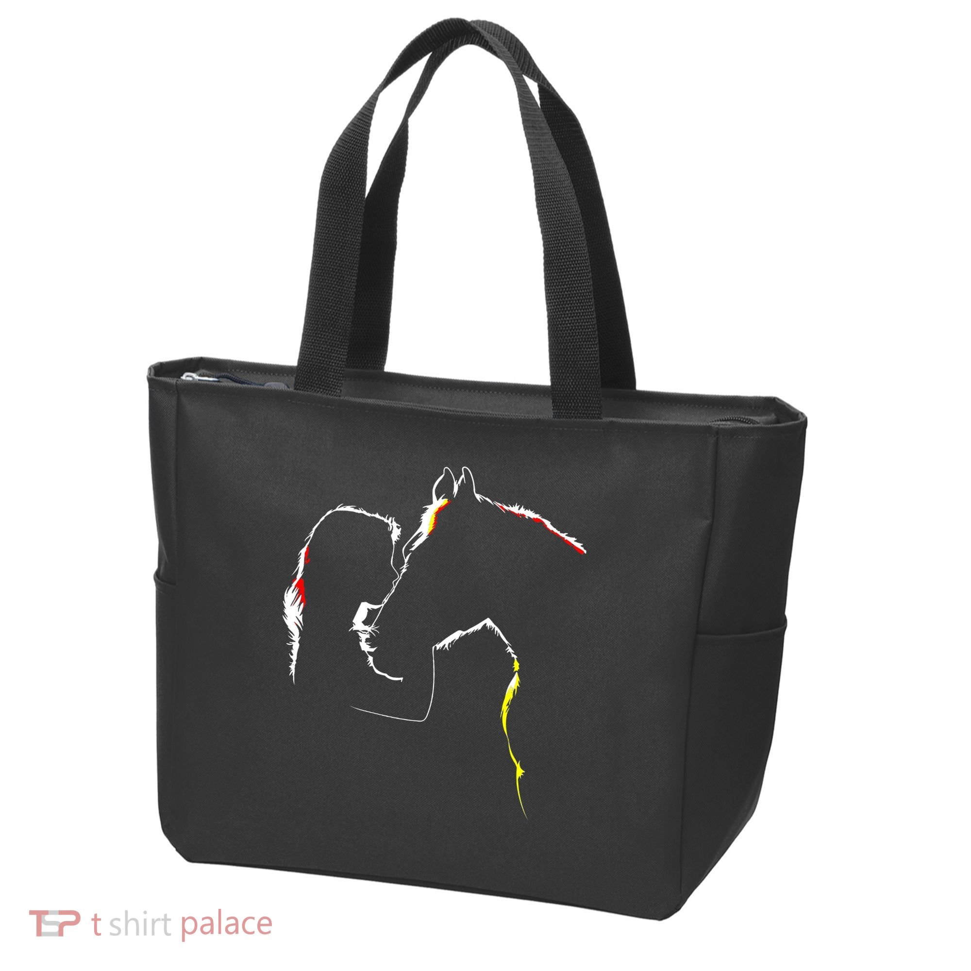 Horse Lover Outline Cute Gift Tote Bag