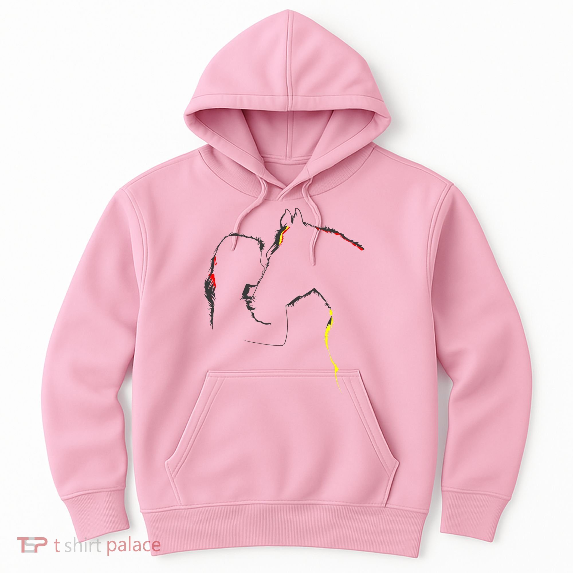 Horse Lover Outline Cute Gift Hoodie