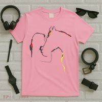 Horse Lover Outline Cute Gift T-Shirt thumb 5