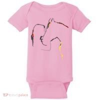 Horse Lover Outline Cute Gift Baby Bodysuit thumb 0