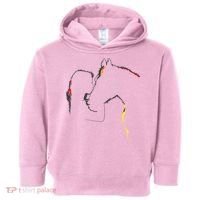 Horse Lover Outline Cute Gift Toddler Hoodie thumb 0