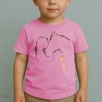 Horse Lover Outline Cute Gift Toddler T-Shirt thumb 2