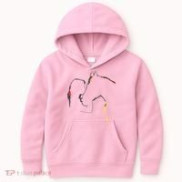 Horse Lover Outline Cute Gift Kids Hoodie thumb 0