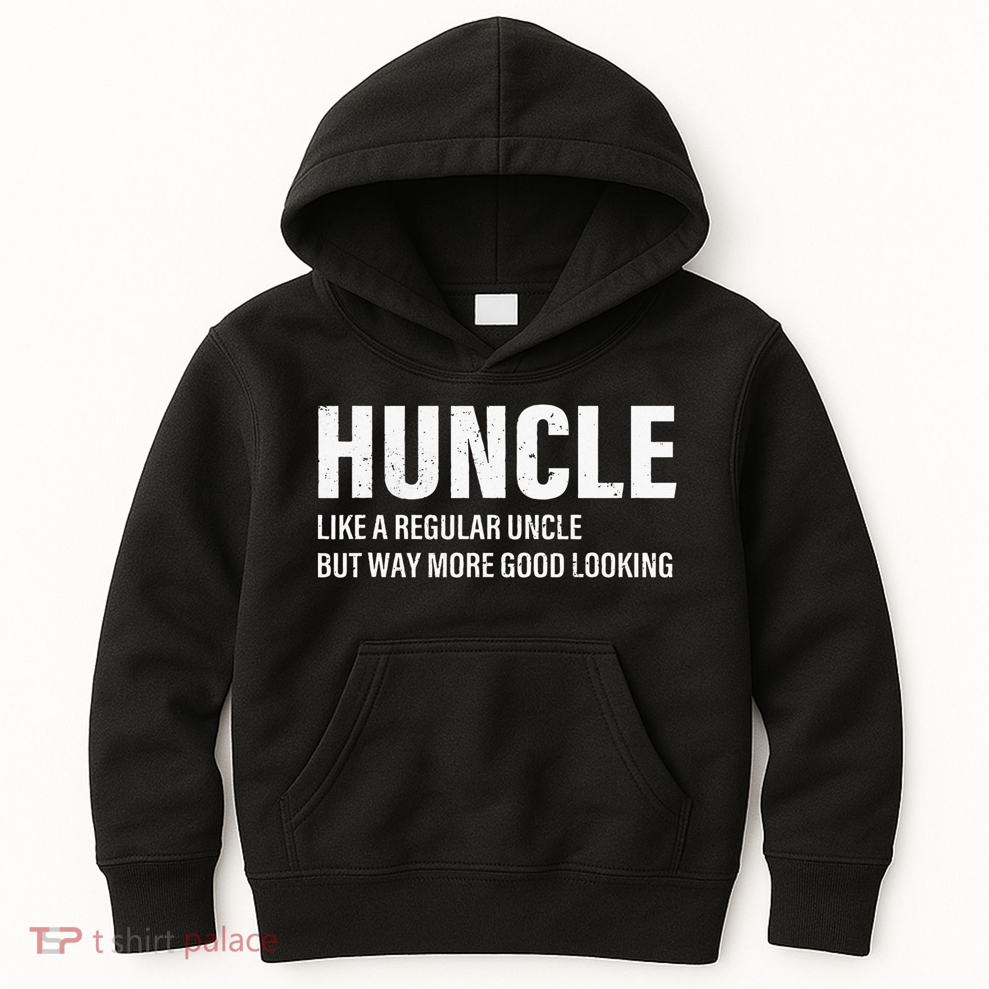 Huncle Like Regular Uncle Way More Good Looking Funny Uncle Kids Hoodie