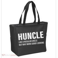 Huncle Like Regular Uncle Way More Good Looking Funny Uncle Tote Bag thumb 2