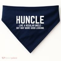 Huncle Like Regular Uncle Way More Good Looking Funny USA-Made Doggie Bandana thumb 0