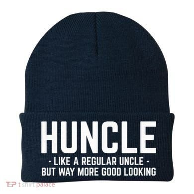 Huncle Like Regular Uncle Way More Good Looking Funny Beanie