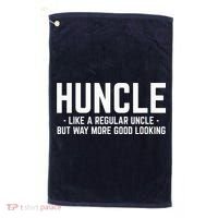 Huncle Like Regular Uncle Way More Good Looking Funny Golf Towel thumb 0