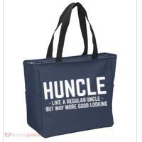Huncle Like Regular Uncle Way More Good Looking Funny Tote Bag thumb 2