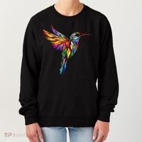 Hummingbird Lovers Stained Glass Hummingbird  Women's Sweatshirt thumb 0