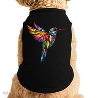 Hummingbird Lovers Stained Glass Hummingbird  Doggie Tank thumb 0