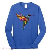 Hummingbird Lovers Stained Glass Hummingbird  Long Sleeve Shirt thumb 0