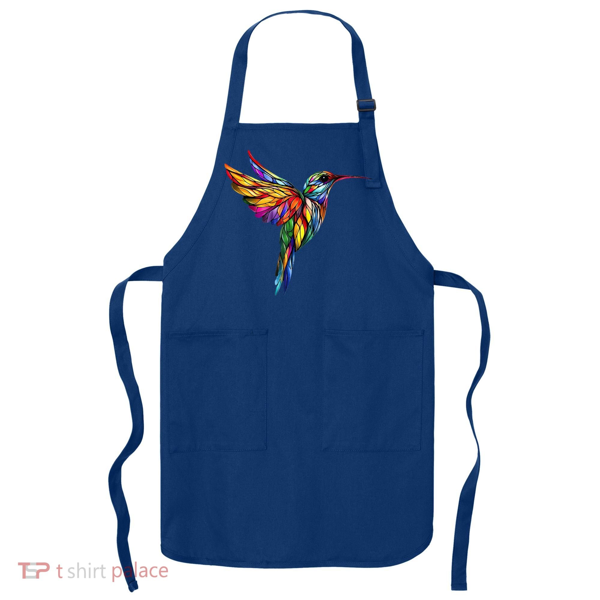 Hummingbird Lovers Stained Glass Hummingbird  Apron