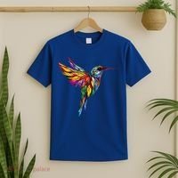 Hummingbird Lovers Stained Glass Hummingbird  T-Shirt thumb 2