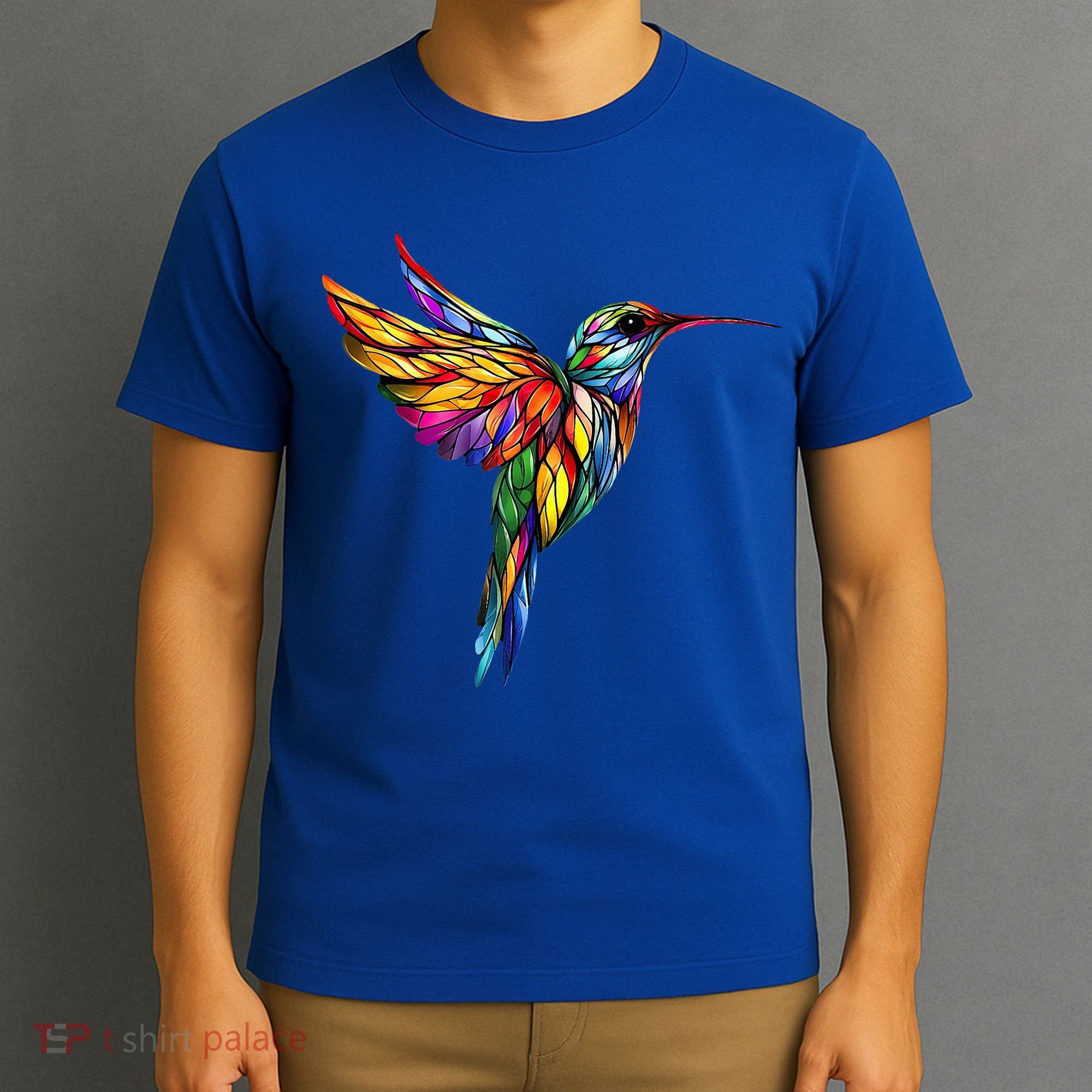 Hummingbird Lovers Stained Glass Hummingbird  T-Shirt
