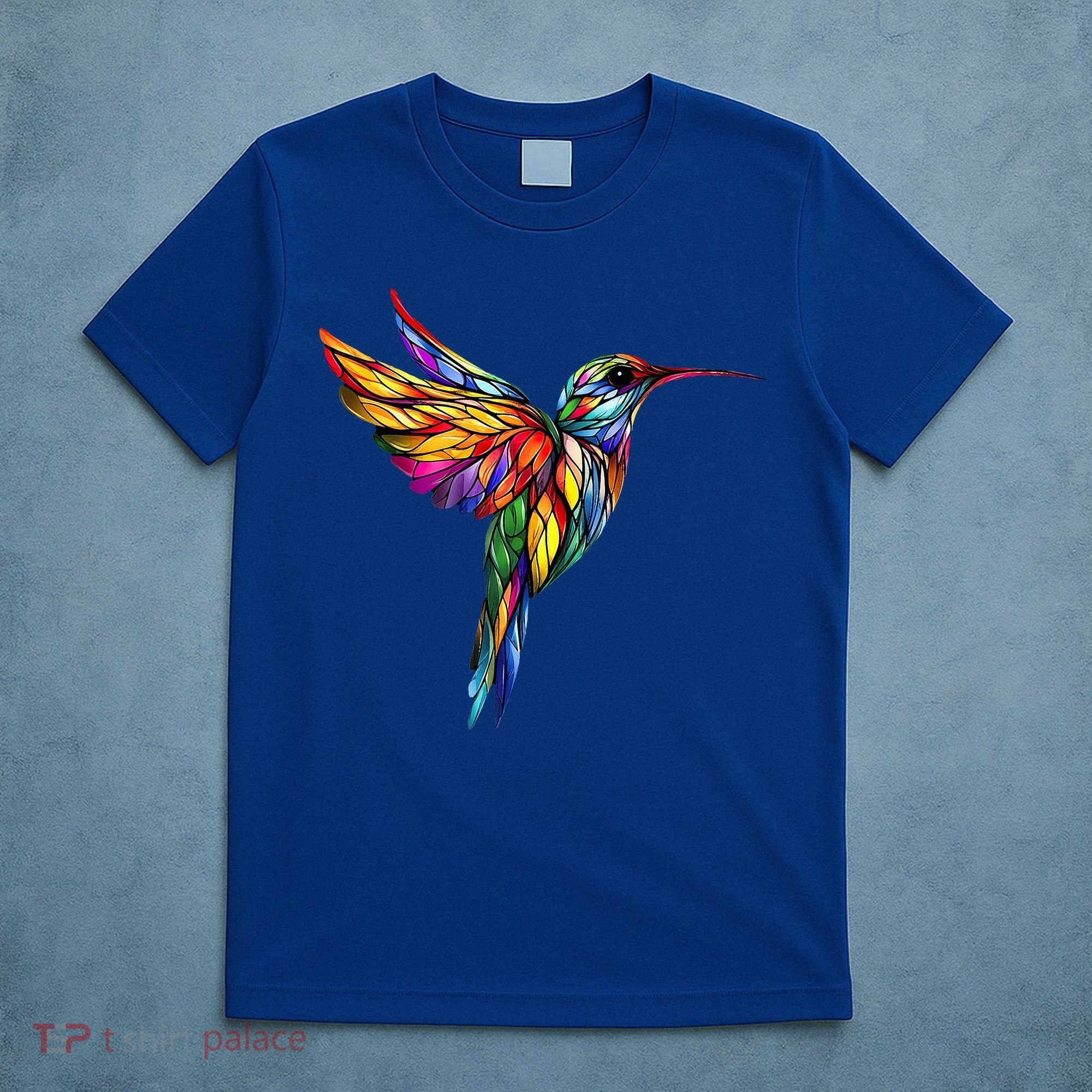 Hummingbird Lovers Stained Glass Hummingbird  T-Shirt