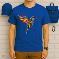 Hummingbird Lovers Stained Glass Hummingbird  T-Shirt thumb 6