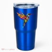 Hummingbird Lovers Stained Glass Hummingbird  Tumbler thumb 0