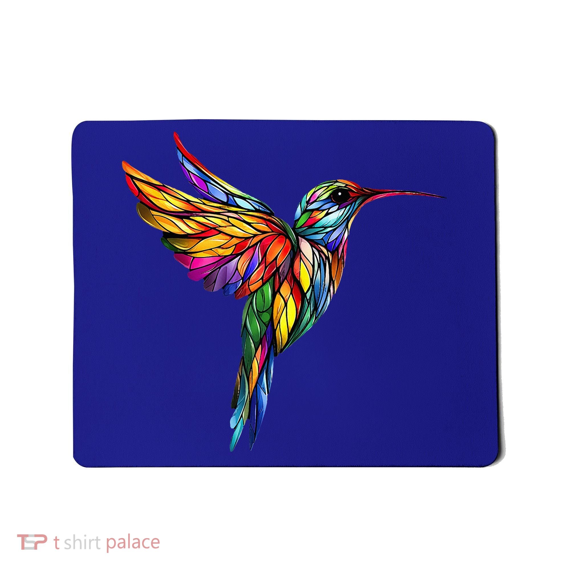 Hummingbird Lovers Stained Glass Hummingbird  Mousepad