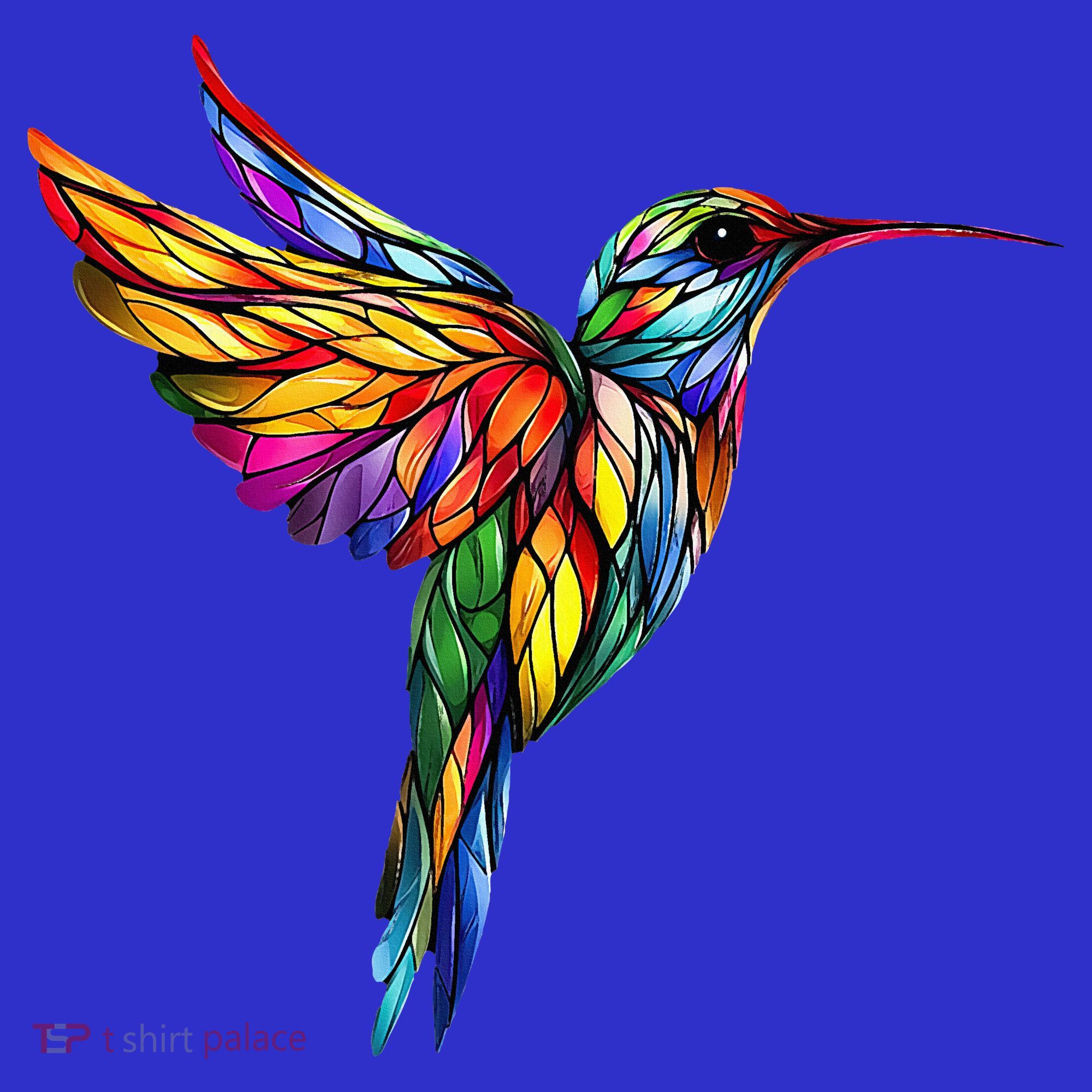 Hummingbird Lovers Stained Glass Hummingbird  Women's Tank Top