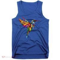 Hummingbird Lovers Stained Glass Hummingbird  Tank Top thumb 0