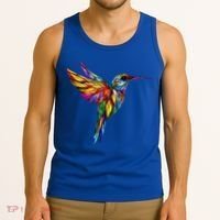 Hummingbird Lovers Stained Glass Hummingbird  Tank Top thumb 3