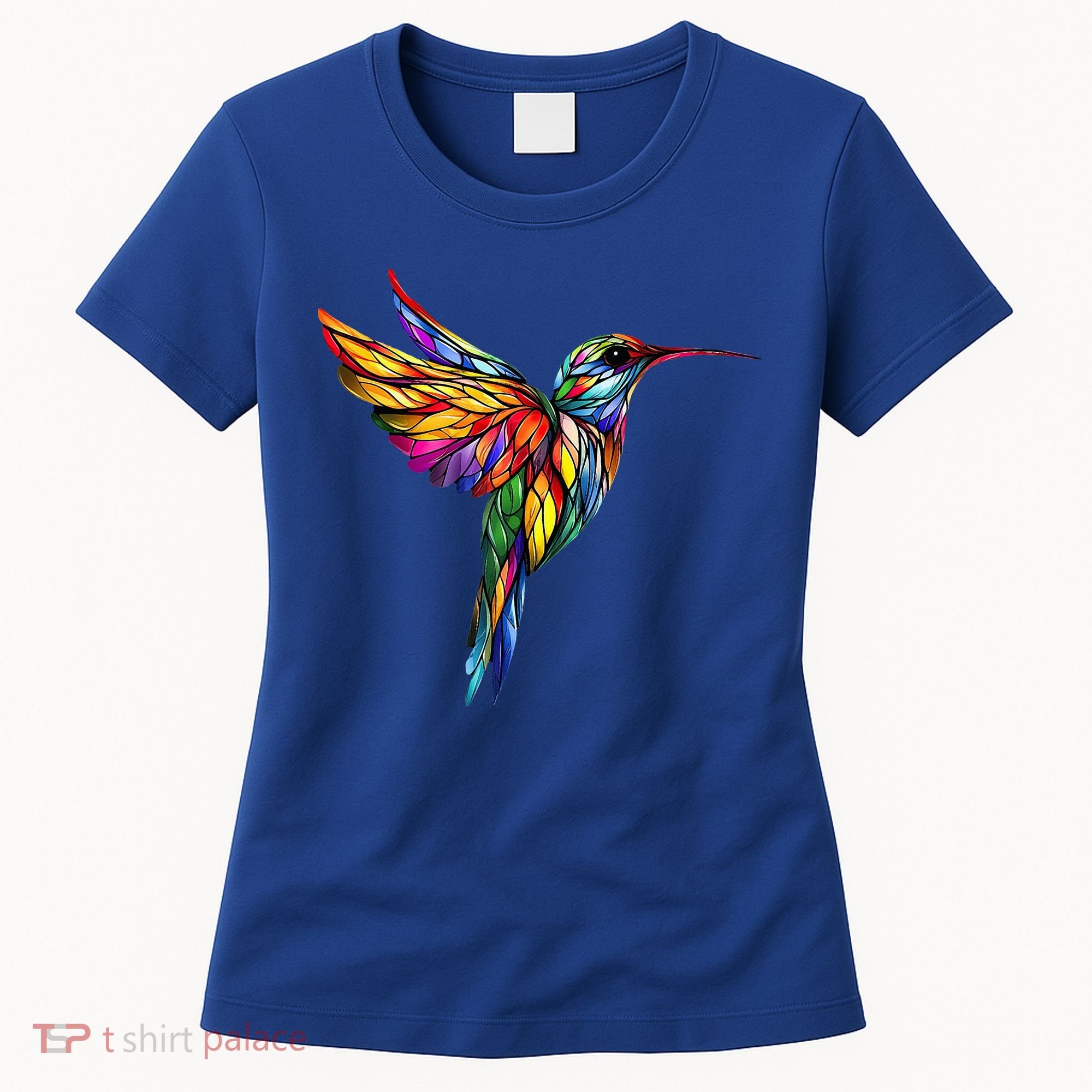 Hummingbird Lovers Stained Glass Hummingbird  Women's T-Shirt
