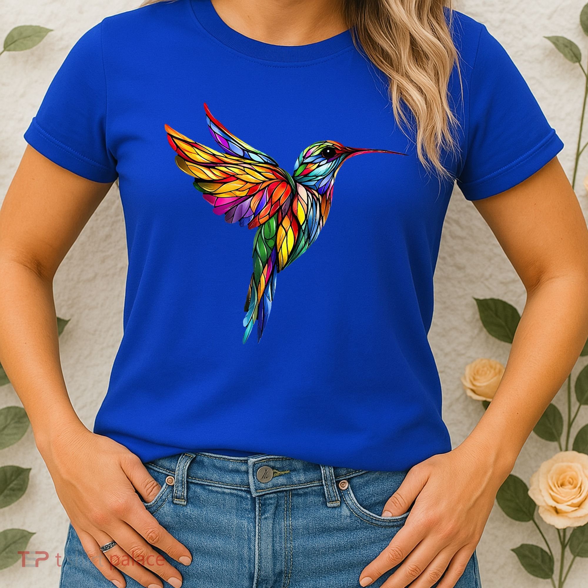 Hummingbird Lovers Stained Glass Hummingbird  Women's T-Shirt