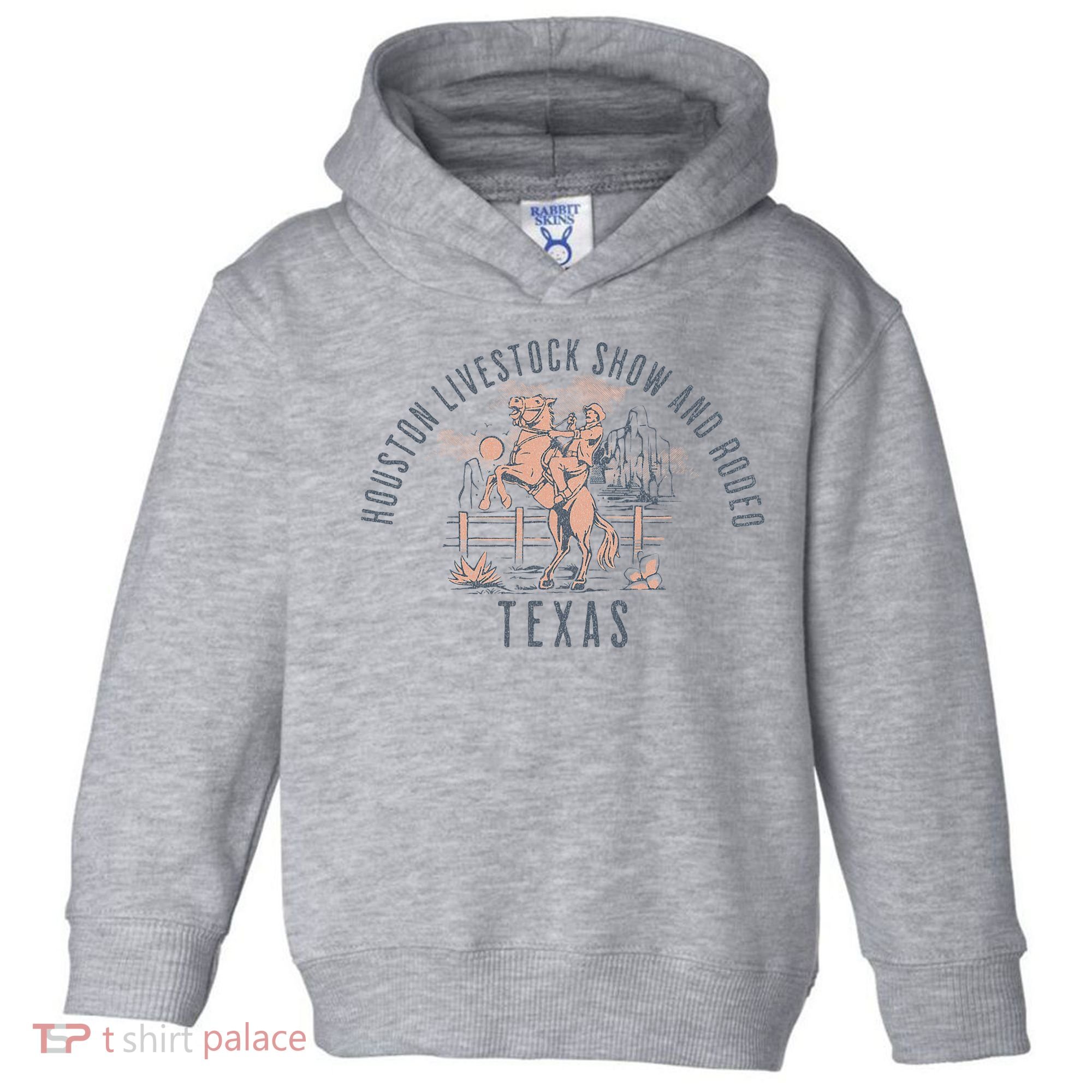 Houston Livestock Show And Rodeo Texas Cowboy And Horse Toddler Hoodie