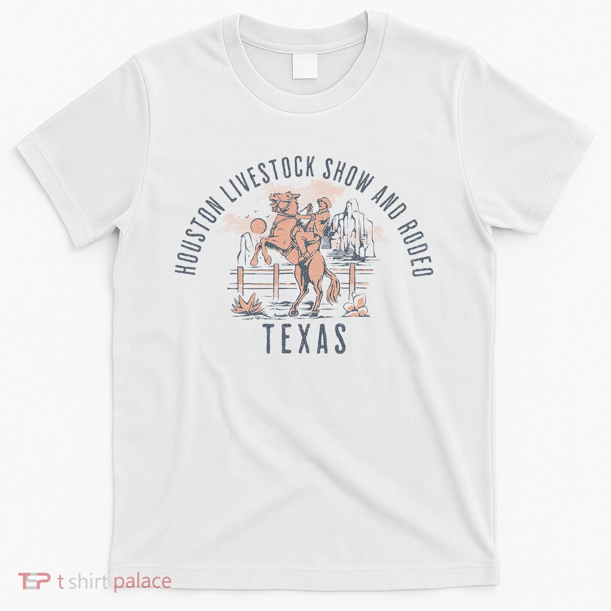 Houston Livestock Show And Rodeo Texas Cowboy And Horse T-Shirt