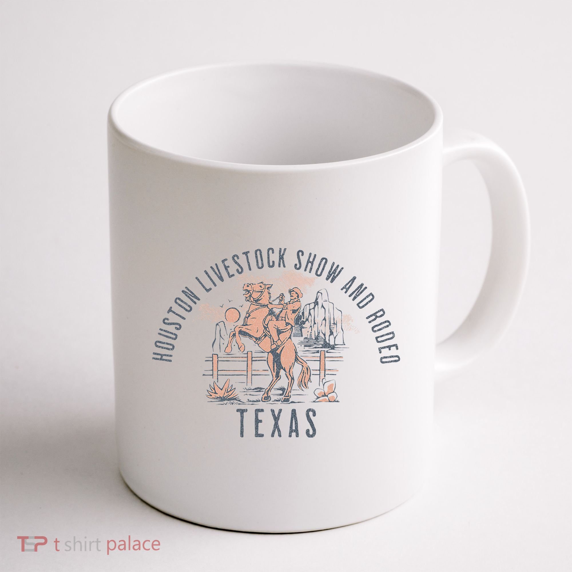 Houston Livestock Show And Rodeo Texas Cowboy And Horse Coffee Mug