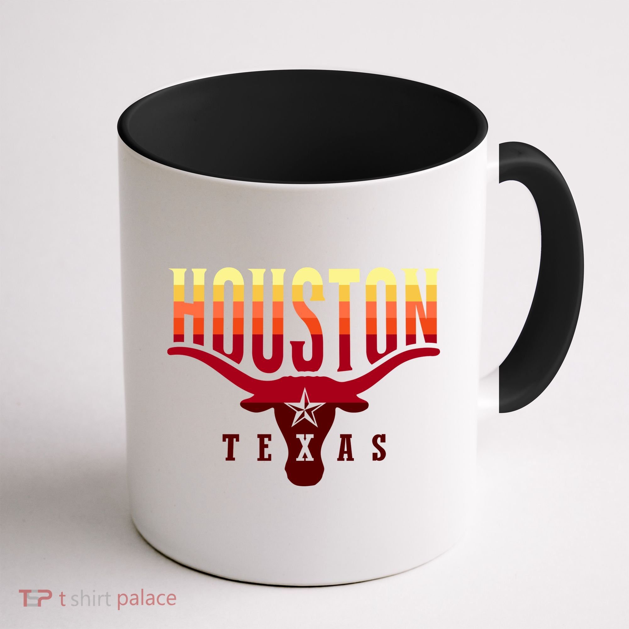 Houston Longhorn Sunset Logo Coffee Mug