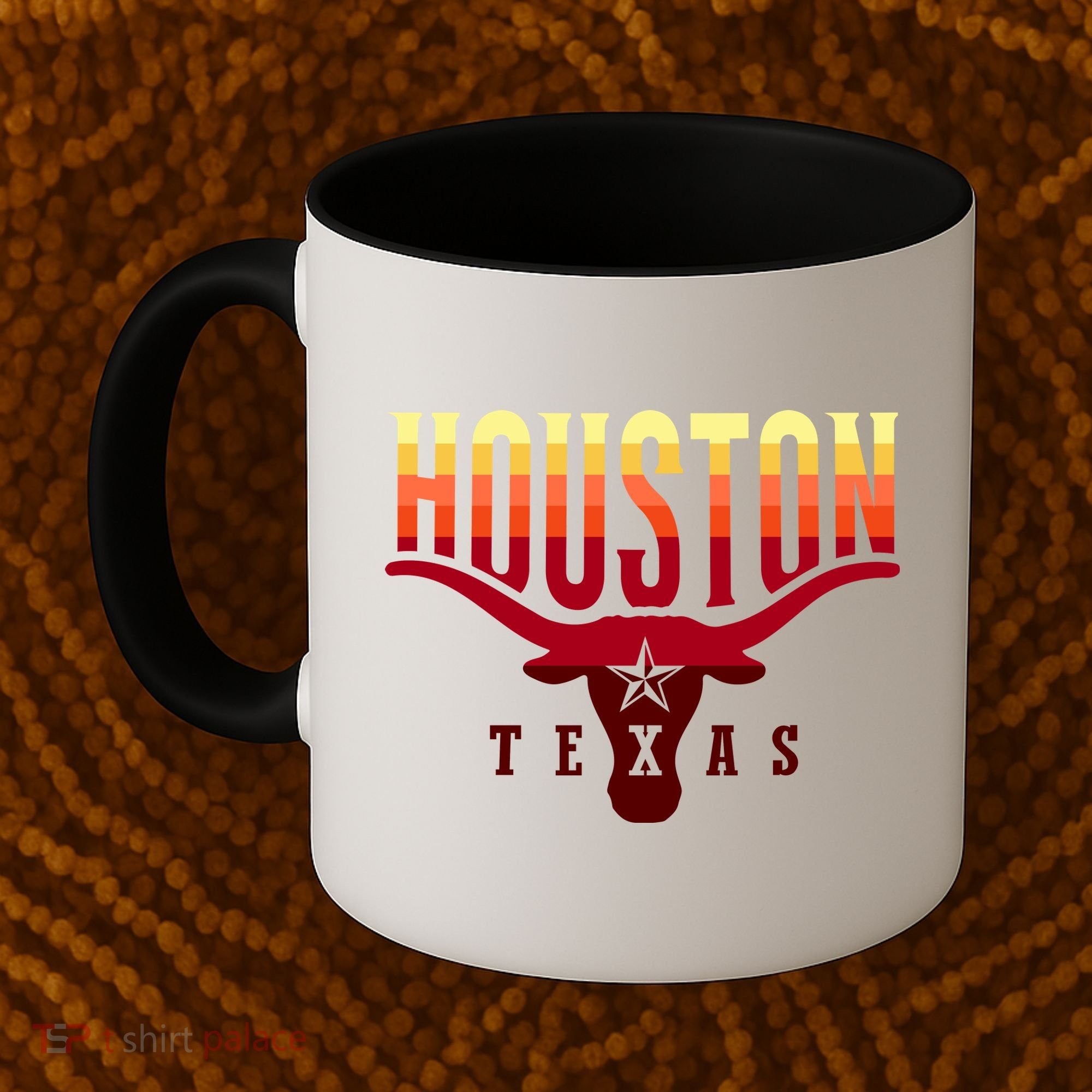 Houston Longhorn Sunset Logo Coffee Mug