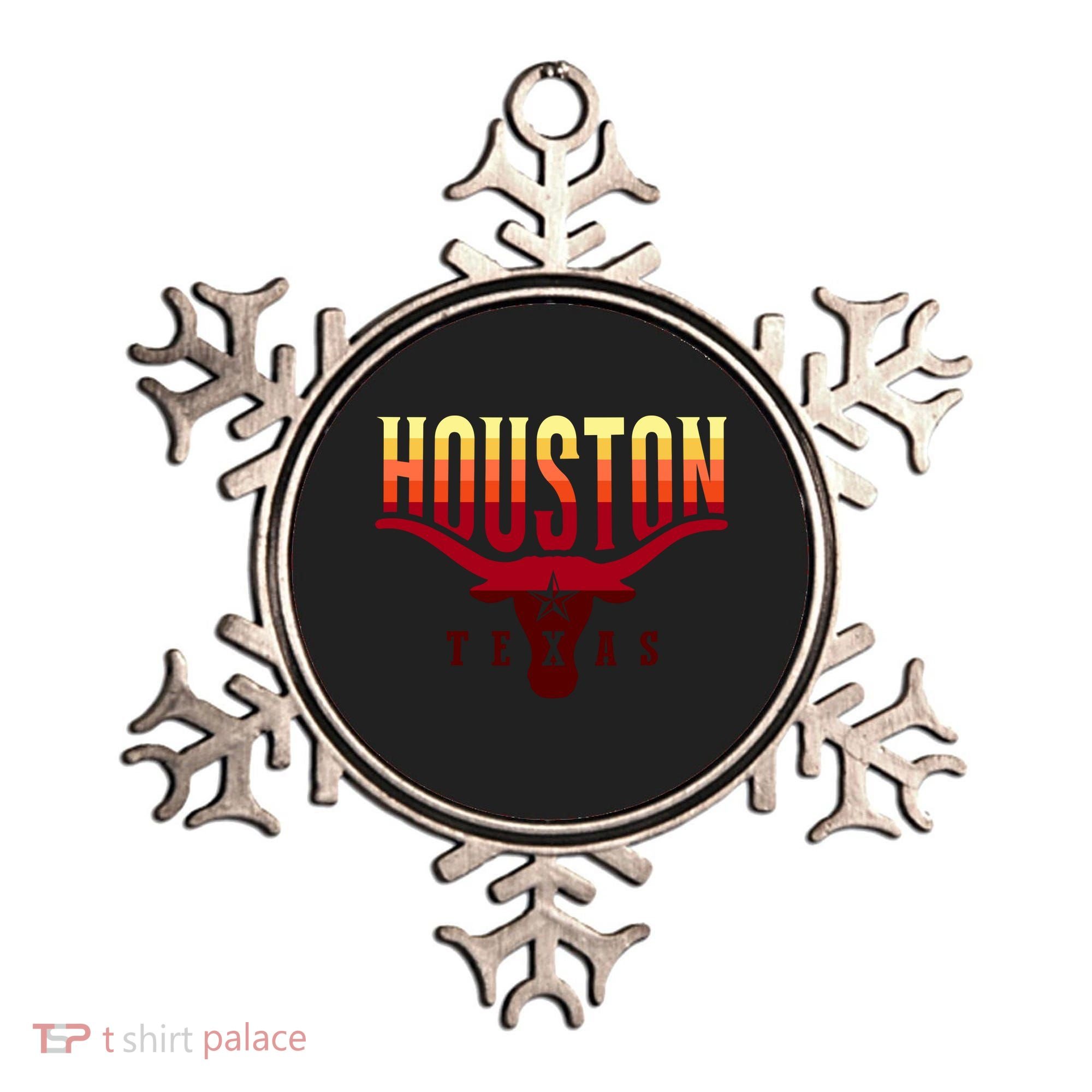 Houston Longhorn Sunset Logo Ornament