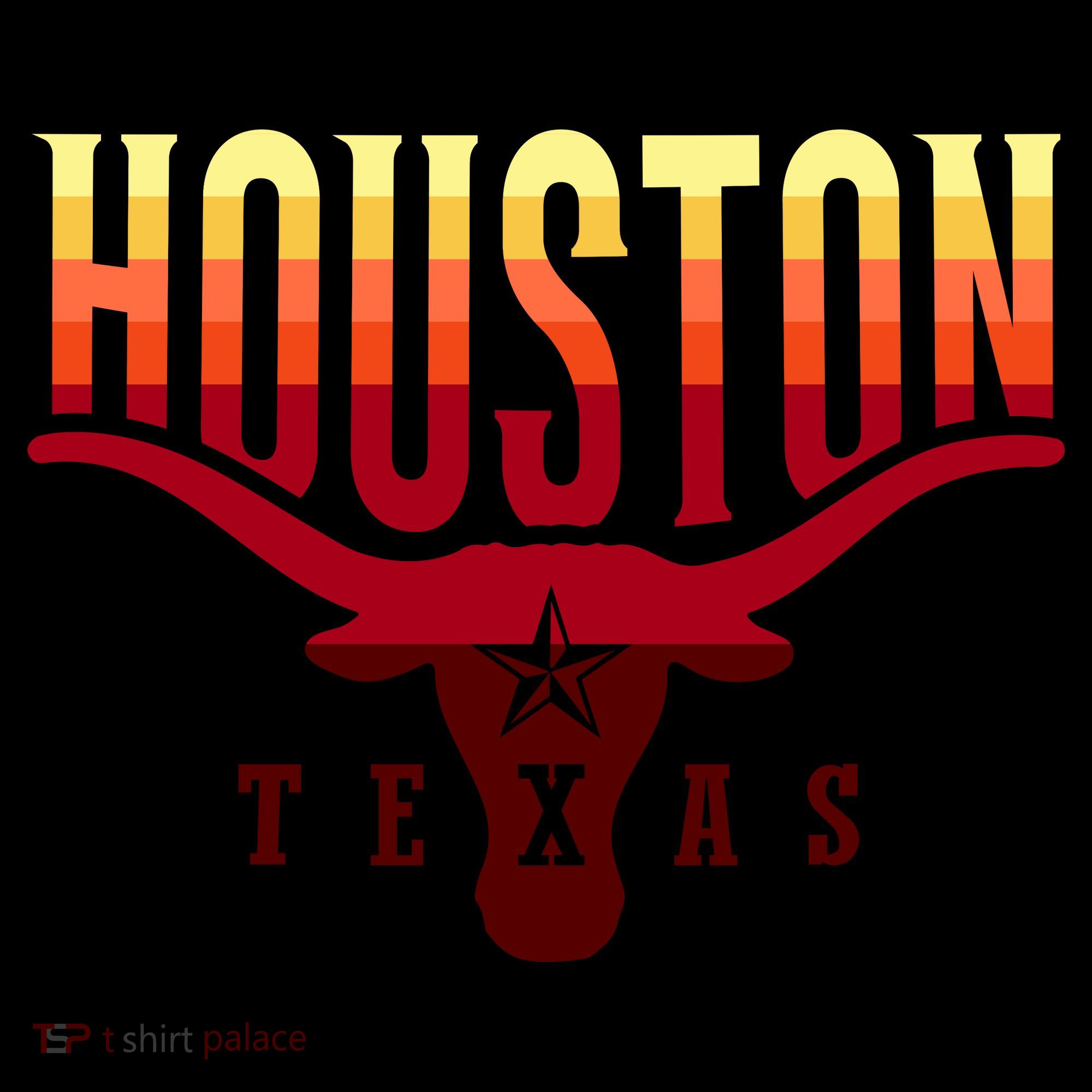 Houston Longhorn Sunset Logo Baby Bodysuit