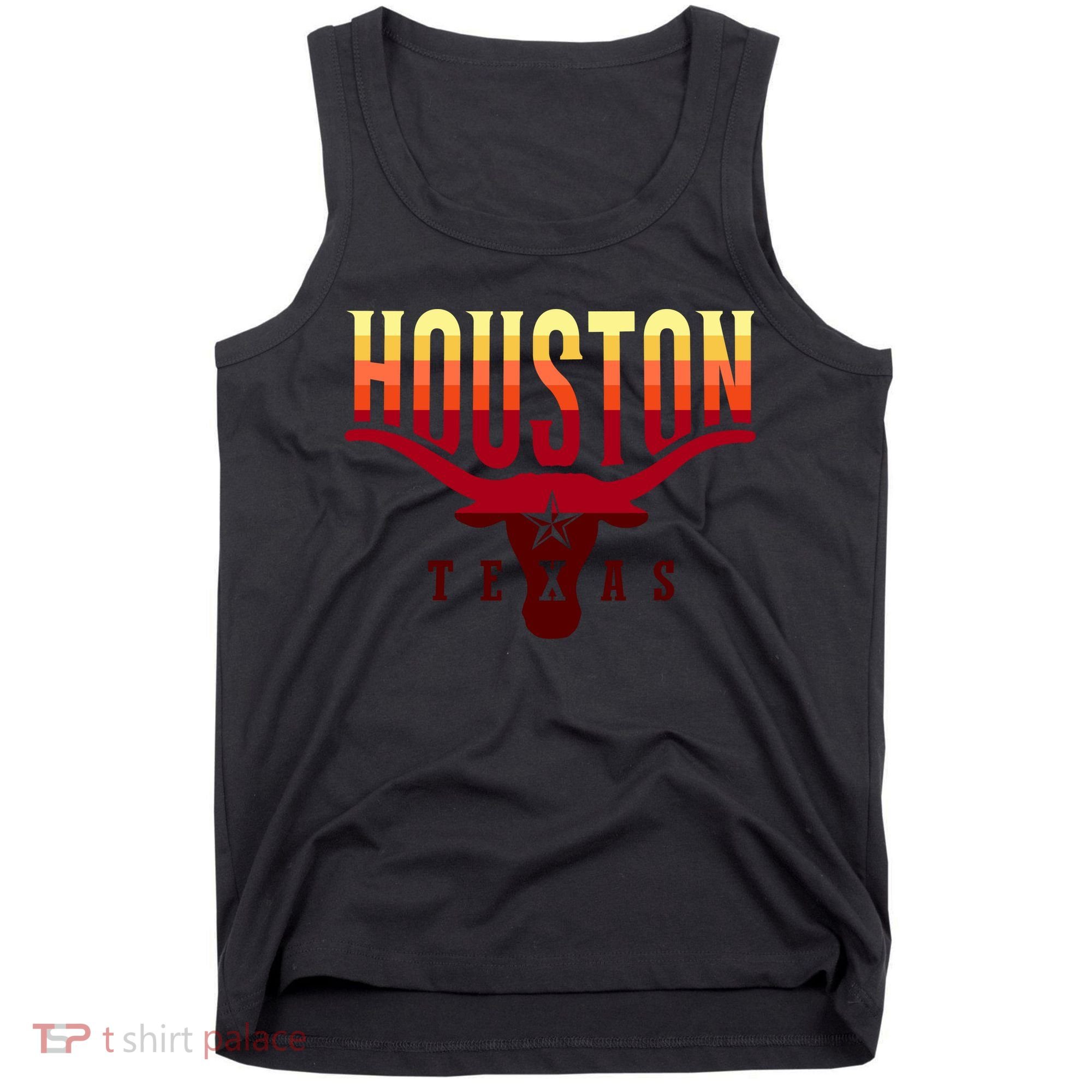 Houston Longhorn Sunset Logo Tank Top