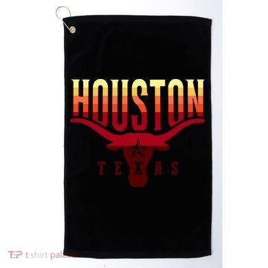 Houston Longhorn Sunset Logo Golf Towel