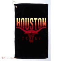 Houston Longhorn Sunset Logo Golf Towel thumb 0