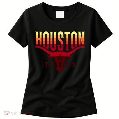 Houston Longhorn Sunset Logo Women's T-Shirt